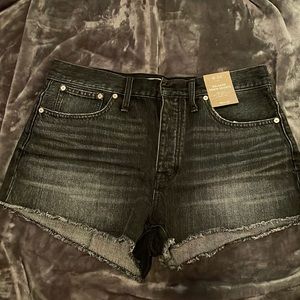 Dark grey Madewell jean shorts